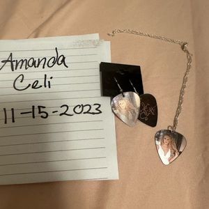 Taylor Swift Debut Lenticular Earrings and Necklace